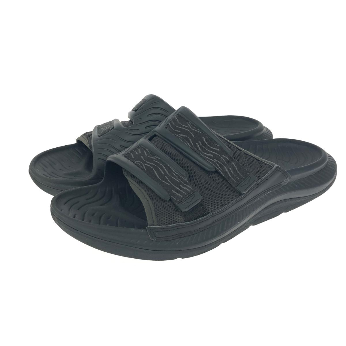 HOKA ONEONE ホカオネオネ リカバリーサンダル/ORA LUXE 表記サイズ:サイズ不明 ブラック メンズ【中古】