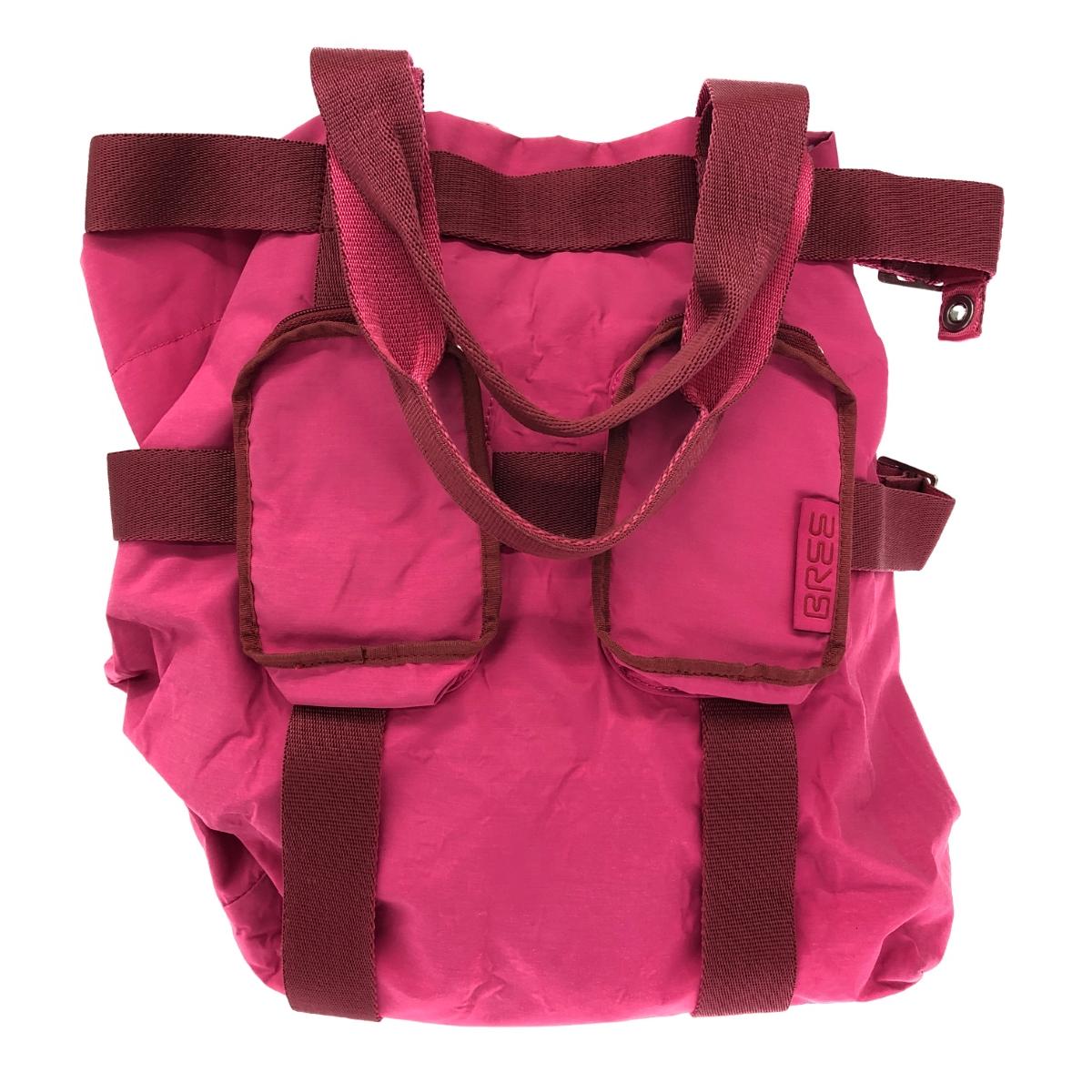 BREE ブリー トートバッグ ナイロン ピンク レディース【中古】