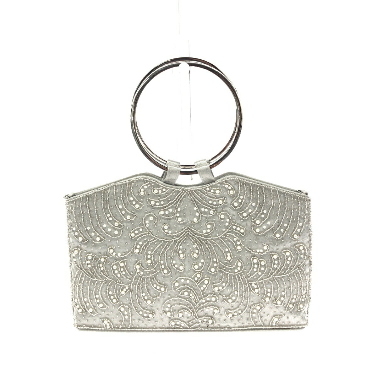 aimer エメ パーティーバッグ 良好 2WAY/刺繍/ビーズ シルバーカラー レディース【中古】