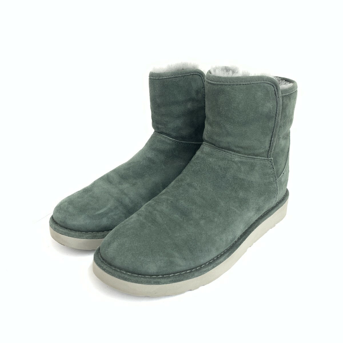 UGG アグ Abree Mini Boot 良好 表記サイズ:23 ムートンブーツ 1016548 グリーン レディース【中古】