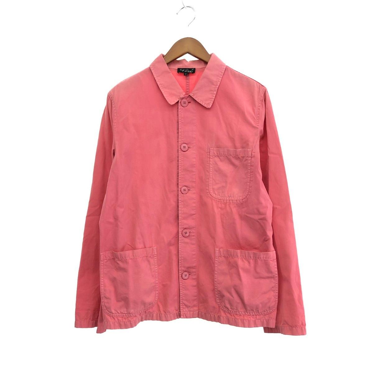 状態ランク →ランク詳細はこちら 状態詳細 汚れ・使用感 汚れ、使用感有- ※スレ傷や汚れがある場合はその一部分のみ撮影を行っております。画像に写っていない箇所にも同じようなスレ傷や汚れがある場合がございます。 商品説明 ブランド agnes b. アニエスベー 仕様 カバーオール ※素材は画像の素材タグをご確認ください。画像にない場合は素材タグが無く素材不明となります。 表記サイズ サイズ:44 → 服の一般サイズ表はこちら ※あくまで一般的な比較表です。詳細なサイズはメーカーにより異なりますので、ご参考程度にお考え下さい。 実寸サイズ(約/cm) 着丈:67 袖丈:62 肩幅:43 身幅:53- → 実寸サイズ計測方法はこちら 色 ピンク- → カラー詳細はこちら ※色名は弊社の判断基準となります。光の加減や反射、ご覧の機種やブラウザの影響により実際の色味と異なる場合がございます。 付属品 画像に写っているものが全てです。 管理番号 240001125555 『agnes b.』 他商品を見る 商品を探す カテゴリー別で探す ≫ 同じアイテムから探す ≫　