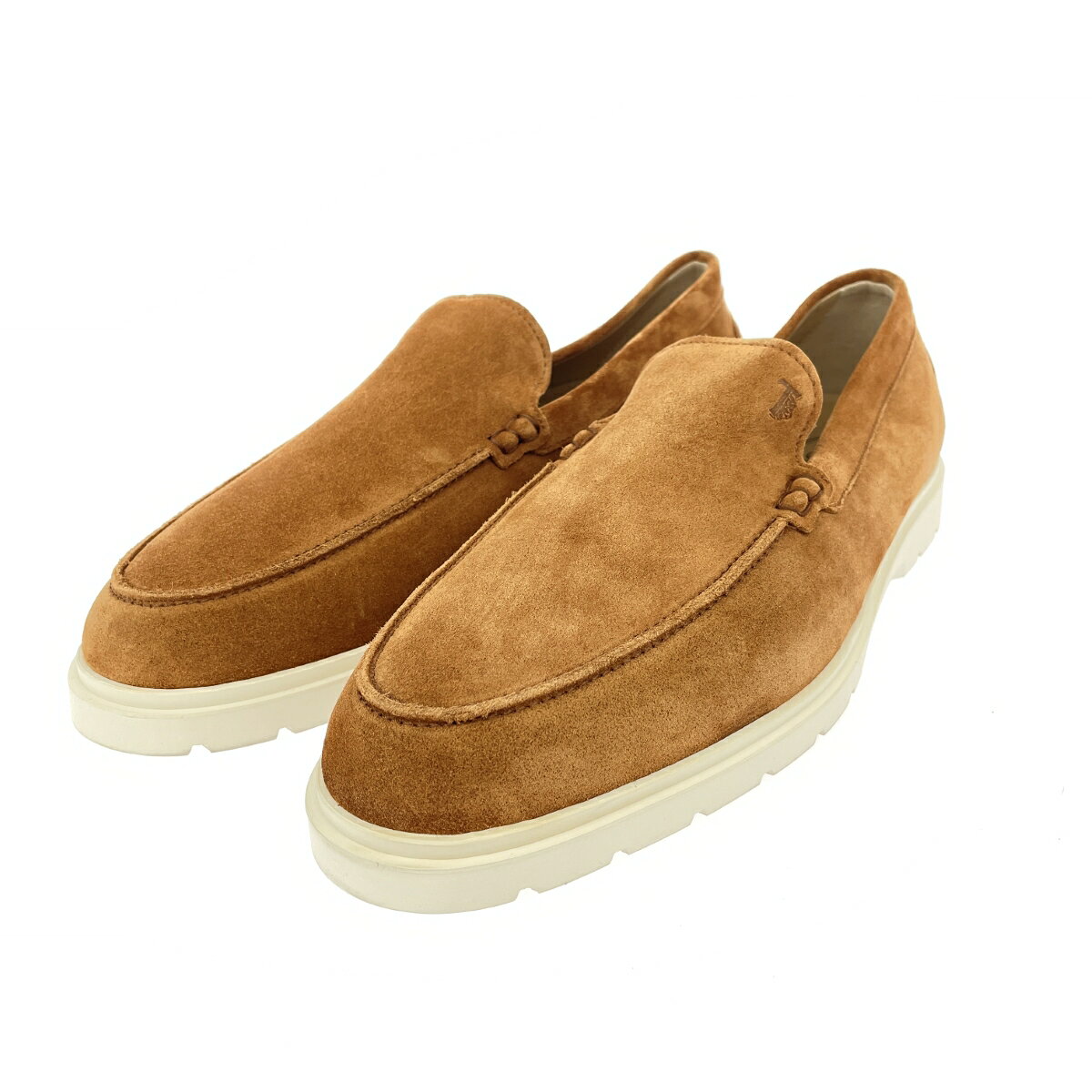 TOD'S トッズ ドライビングシューズ/スリッポン 美品 表記サイズ:9.5 スエード ブラウン メンズ【中古】