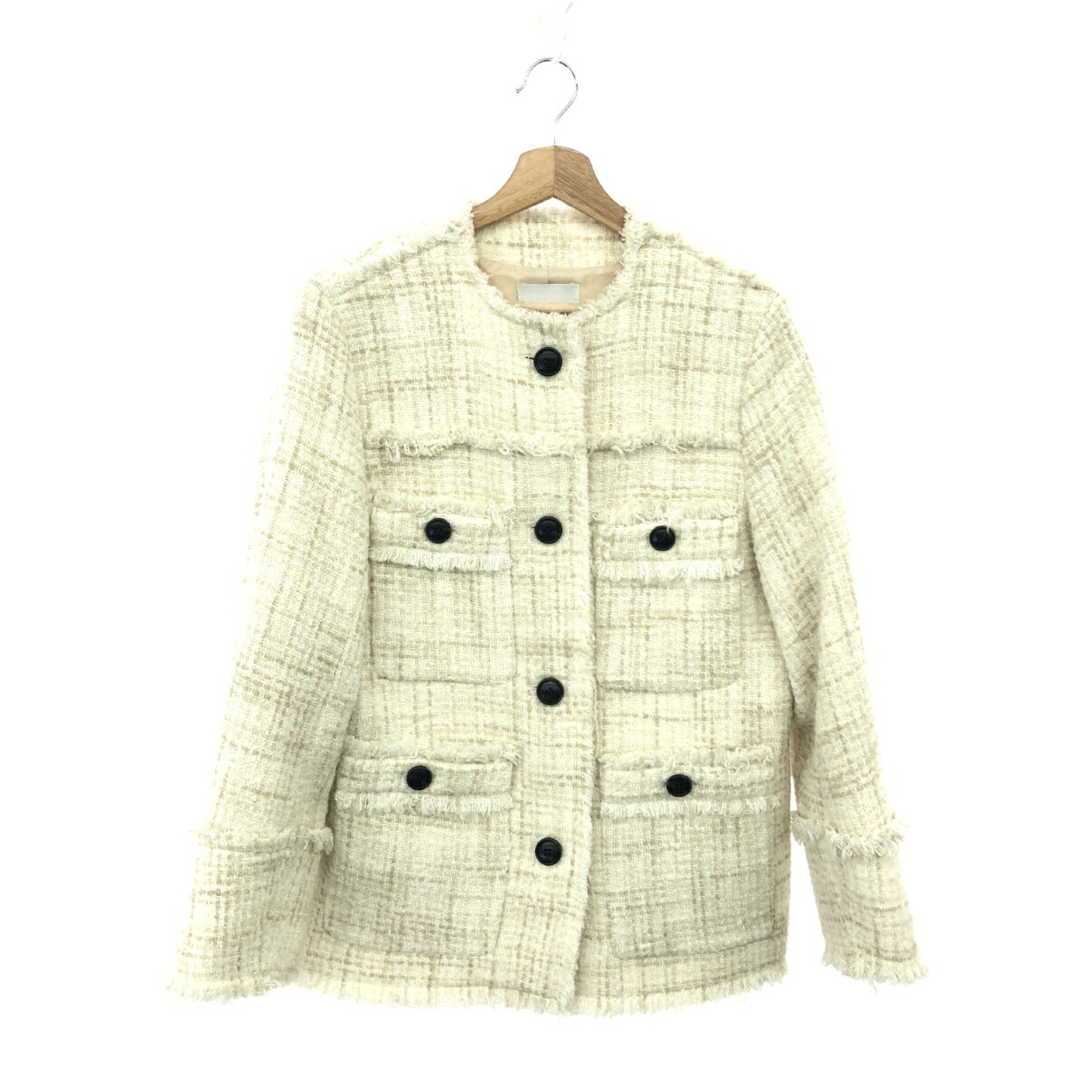 ꥵ ƥեʤ㤨CLANE  NO COLOR TWEED JACKET ɹ :1 13103-0392 ۥ磻 ǥšۡפβǤʤ23,100ߤˤʤޤ