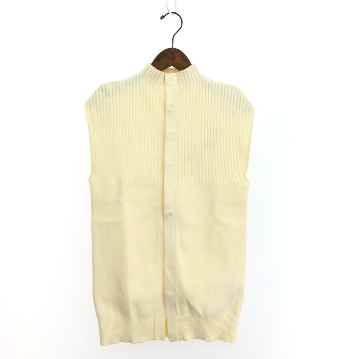 AMERI VINTAGE アメリヴィンテージ ニットベスト/SHOULDER RIB KNIT VEST 未使用品 サイズ:FREE 22AW/02220170180 ベージュ レディース【中古】