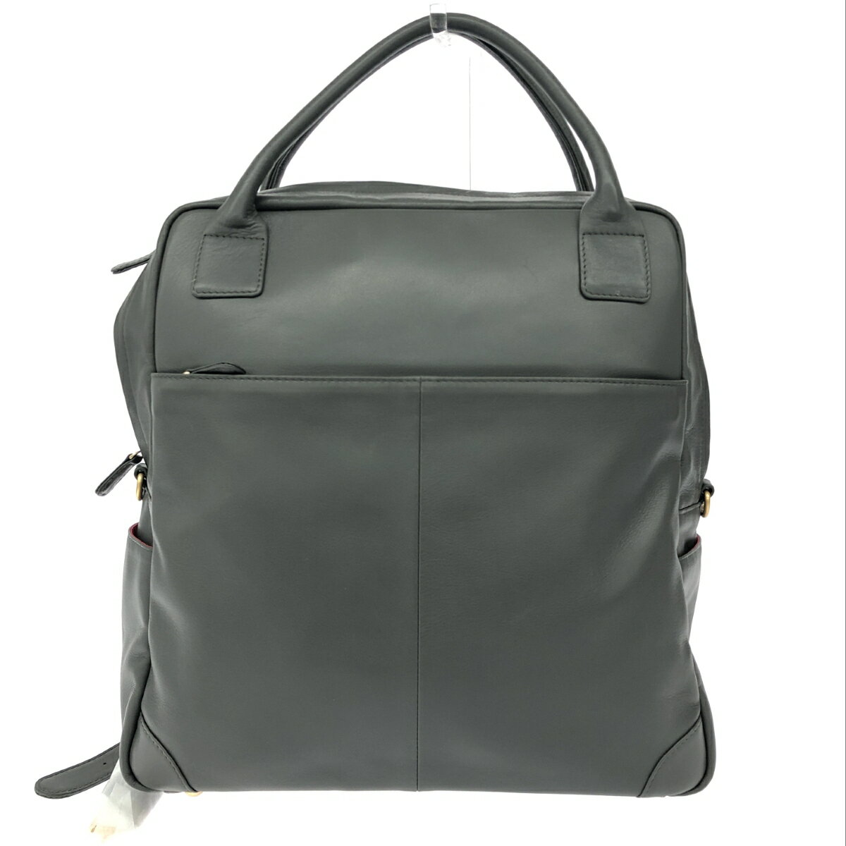 biz+u ビズユー biz+u/ビズユー/リュック 良好 レザー グレー ユニセックス【中古】(4)