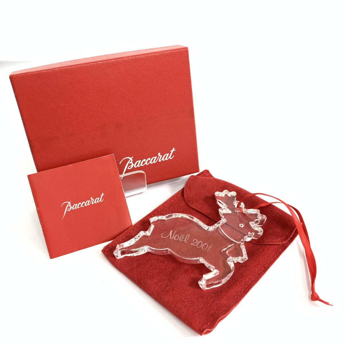 Baccarat バカラ クリスマスオーナメント2001 トナカイ クリア 【中古】のサムネイル