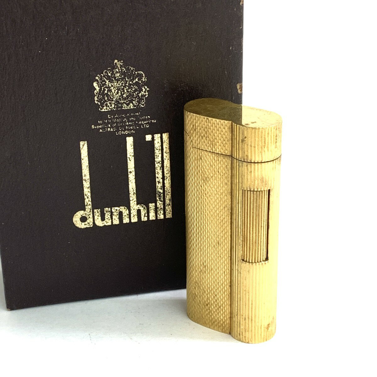 dunhill ダンヒル ローラー式ガスライター Sタイプ ゴールドカラー 【中古】