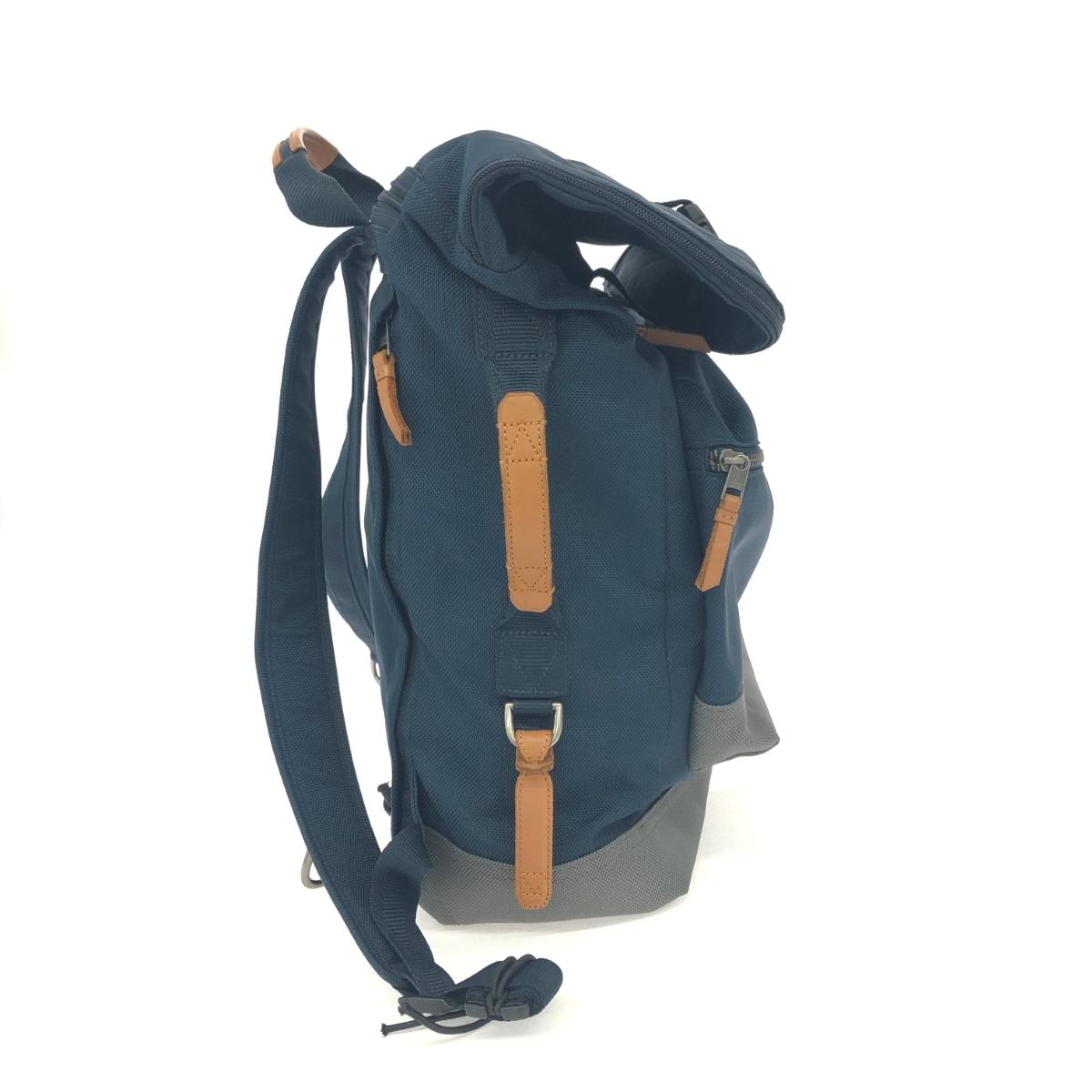 TUMI トゥミ リュック ロールトップバックパック 良好 ナイロン 61080 ネイビー メ...