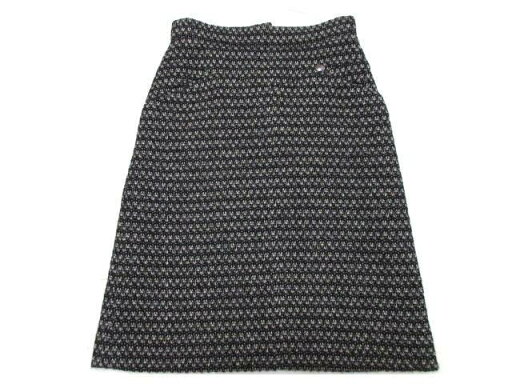 シャネル 10Aウール混ツイード台形スカート CHANEL シャネル 10Aウール混ツイード台形スカート CHANEL