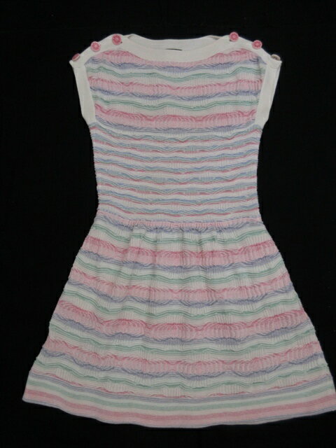 シャネル 16Cソウルライン肩ボタンニットワンピース CHANEL