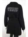 シャネル 17Bガブリエルライン後ろロゴ入ベルト付ニットコート CHANEL