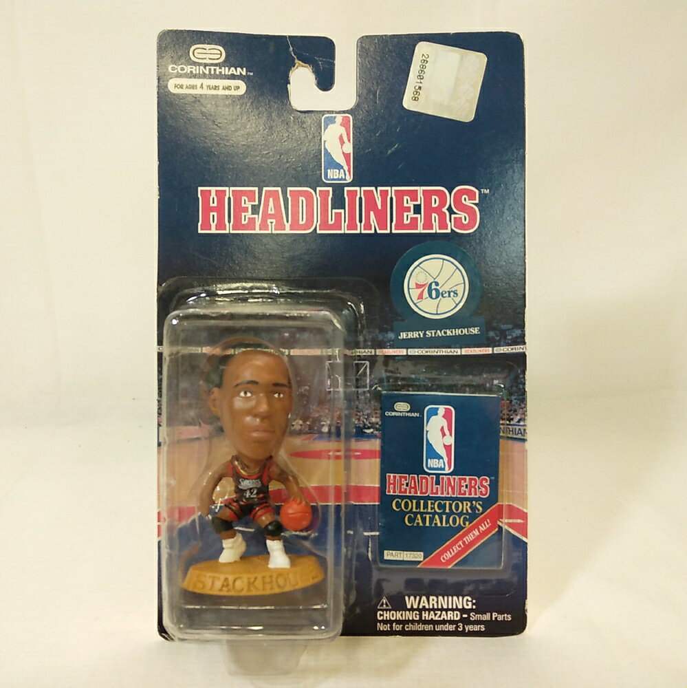 【長期保管品】Corinthian NBA ヘッドライナー JERRY STACKHOUSE　PHILADELPHIA 76ers 　送料無料