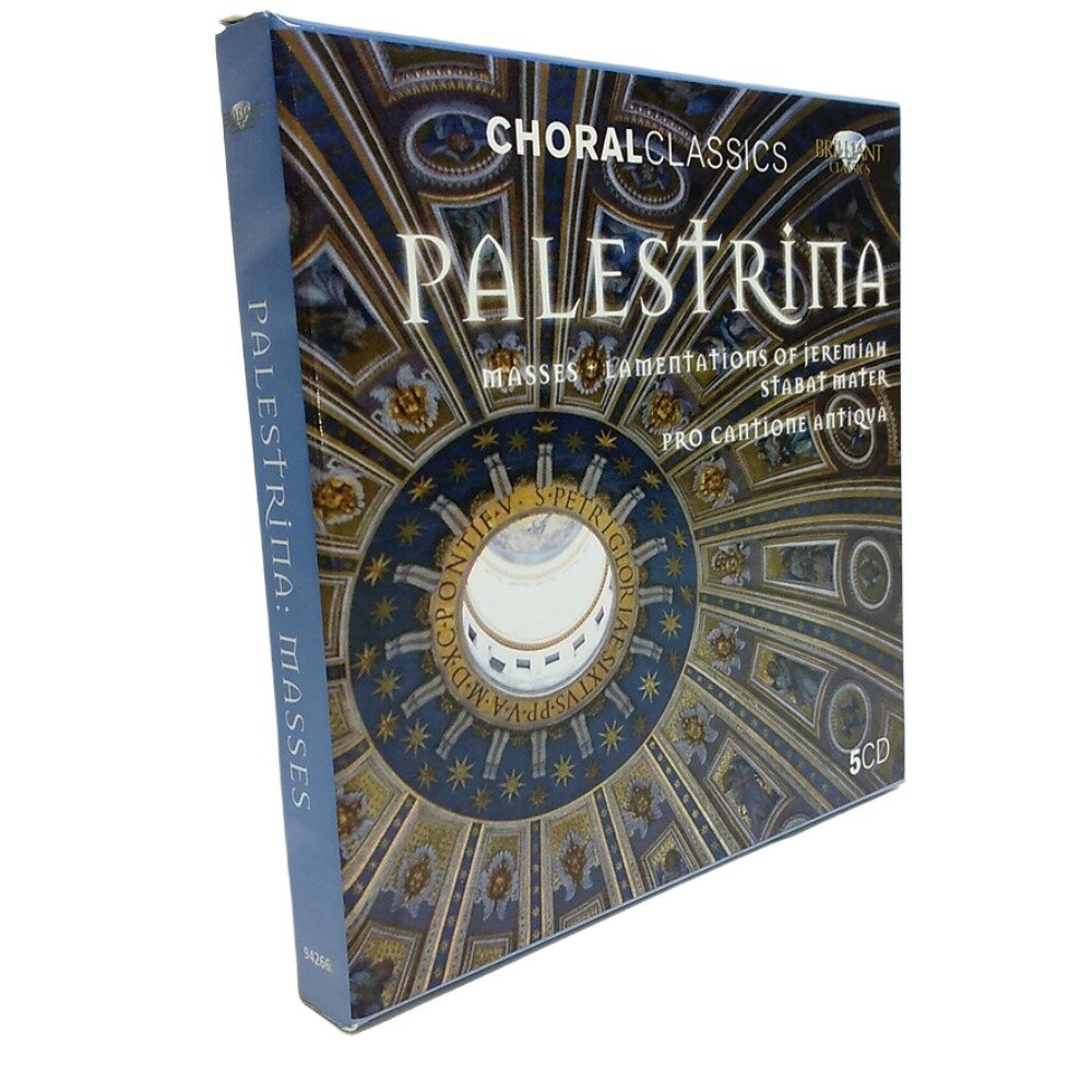 Tchaikovsky - 【中古品】パレストリーナ 宗教曲集 CHORAL CLASSICS Palestrina Masses - Lamentations Of Jeremiah - Stabat Mater Pro Cantione Antiqua CD5枚組 送料無料 【イタリア・ルネサンス後期】【クラシック】【ミサ曲】【神聖音楽】【合唱】【教会音楽】【16世紀】【帯付き】