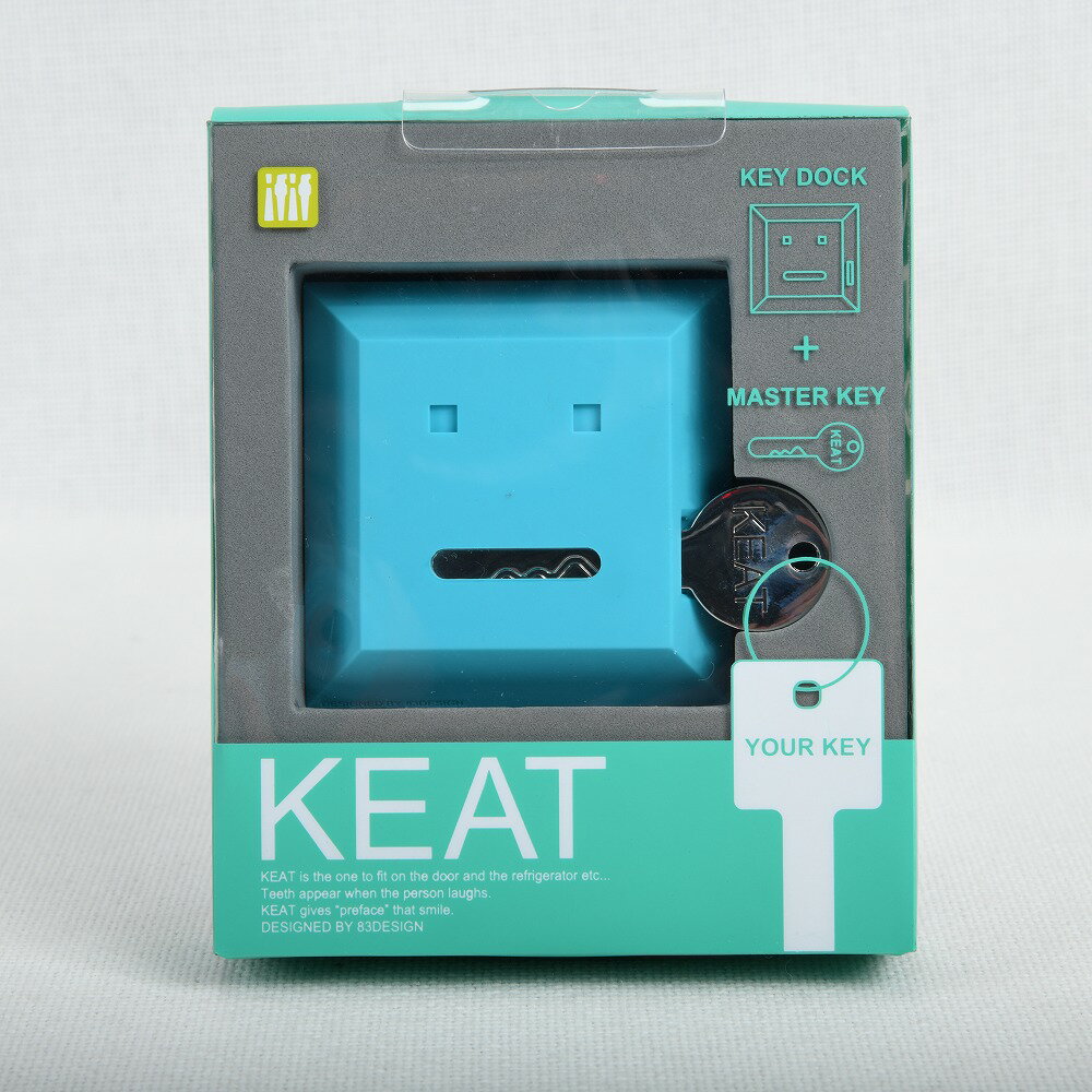 乐天商城 - 【新古品】ifif・KEAT(キート) ターコイズブルー 2個セット【鍵置き場】　送料無料