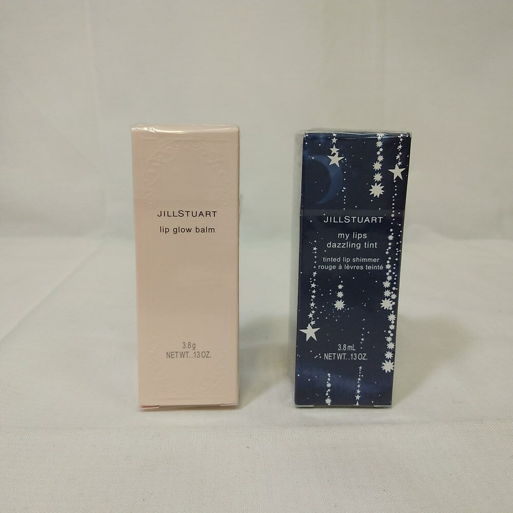 【未使用・長期保管品】JILL STUART ジル スチュアート リップグロウ バーム 01 angelic kiss 3.8g ＆ ジル スチュアート マイリップ ダズリングティント 01 midnight dazzle 送料無料