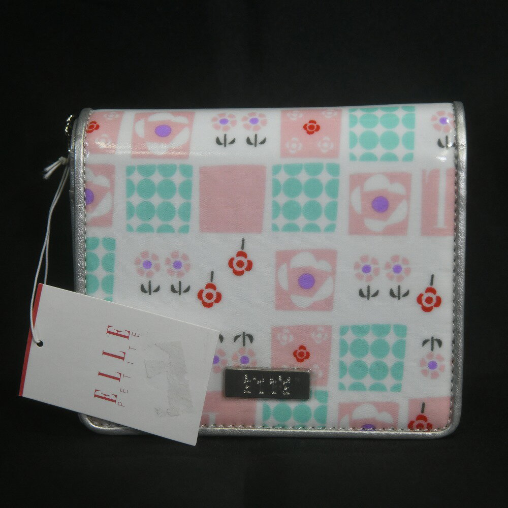 【長期保管品】ELLE PETITE 2つ折り財布 ファスナー付き No.320991 PI　ピンク　 送料無料【エル】 【..