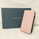【中古品】スマホケース German Shrunken Calf Folio Case for iPhone 12mini - Pink x Taupe 送料無...