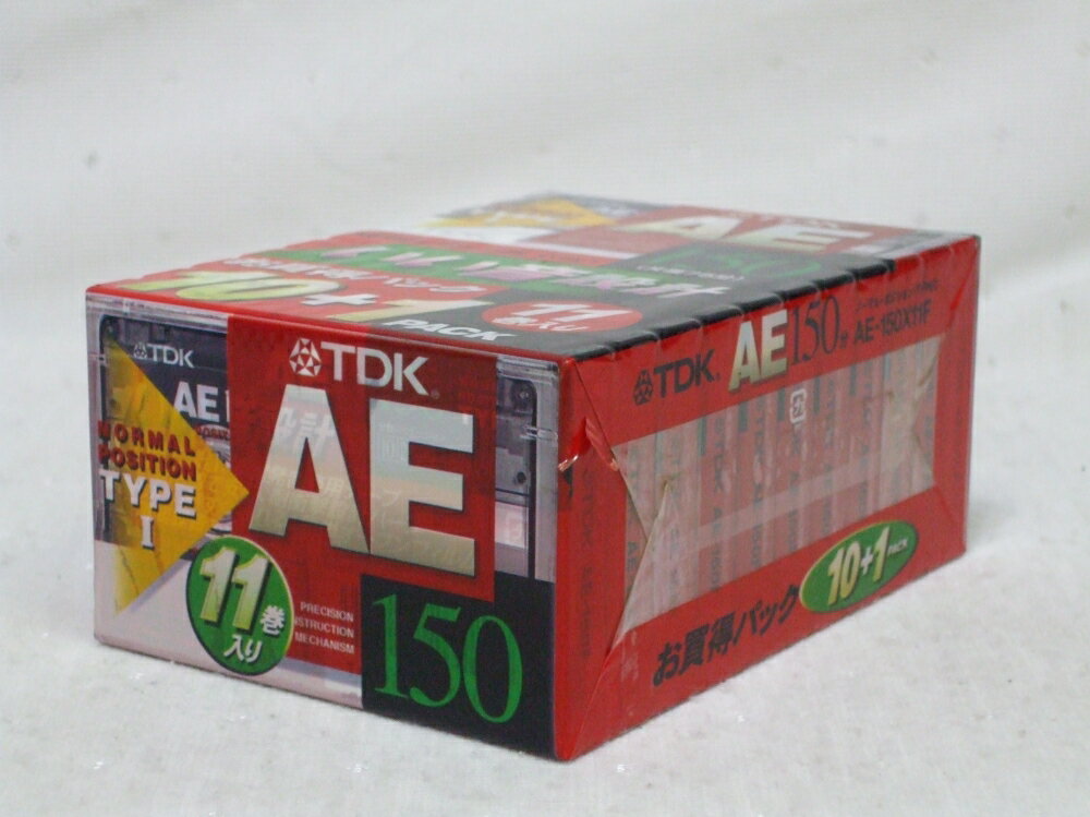 【未使用・長期保管品】TDK オーディオカセットテープ AE150分 10+1パック AE-150X11F ノーマルポジション 送料無料