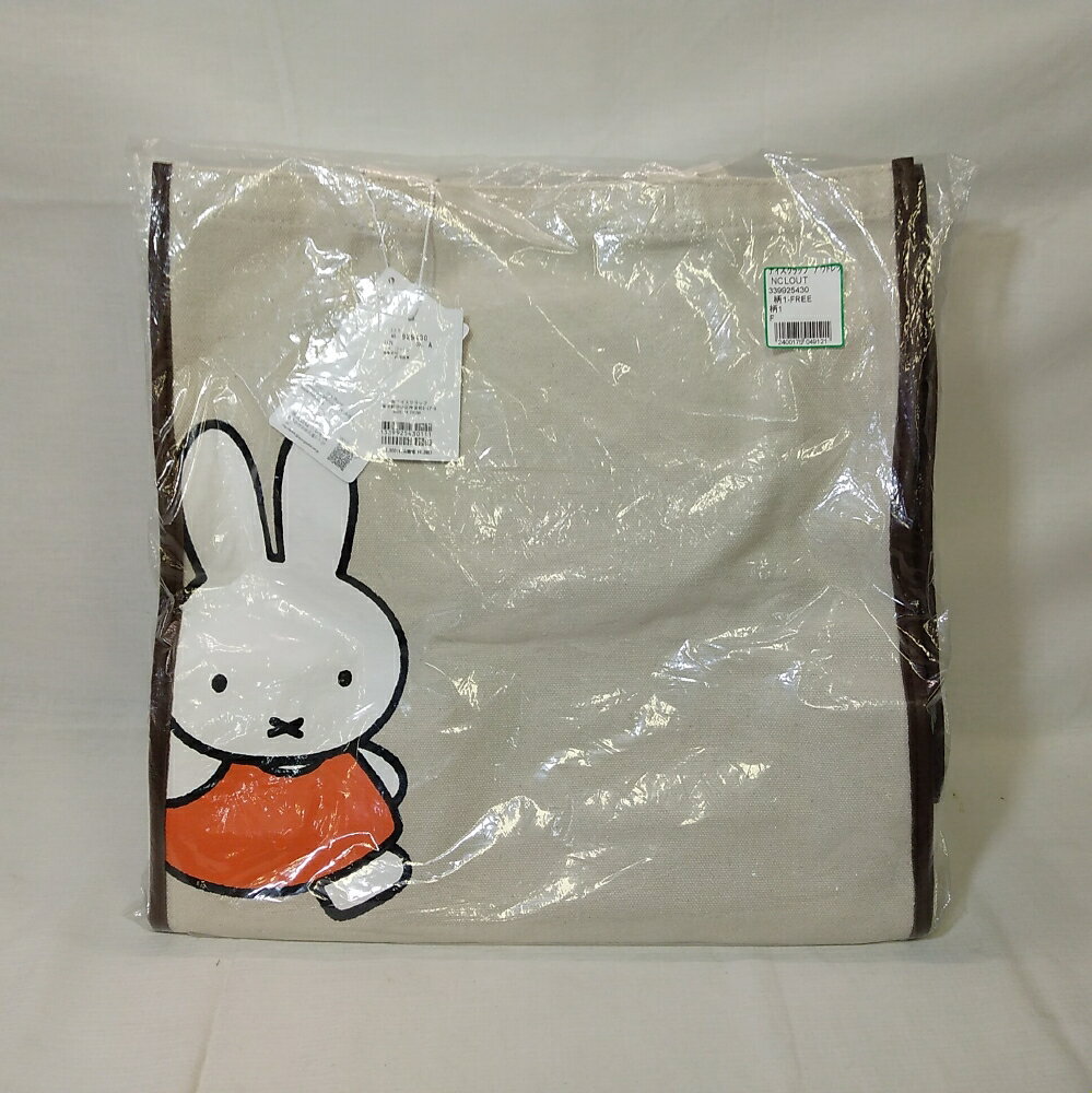 乐天商城 - 【未使用・長期保管品】natural couture ナイスクラップ　ミッフィーコラボパイピングおでかけトートバック　送料無料