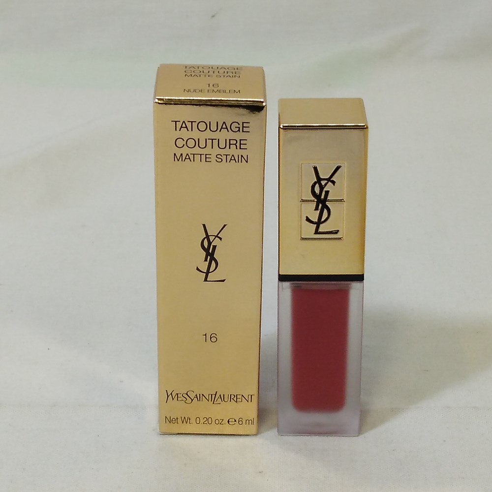 サンローラン 【未使用・長期保管品】YVES SAINT LAURENT　イヴ・サンローラン タトゥアージュ クチュール マット ステイン 16 ヌードエンブレム　送料無料