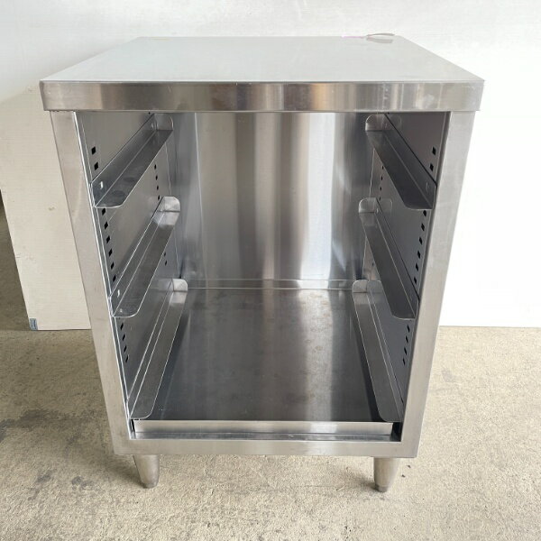 北海道・九州・沖縄・離島等追加送料有【中古】 業務用 ステンレス グラスラック台 幅600×奥行600×高850mm (No.8716) 厨房機器