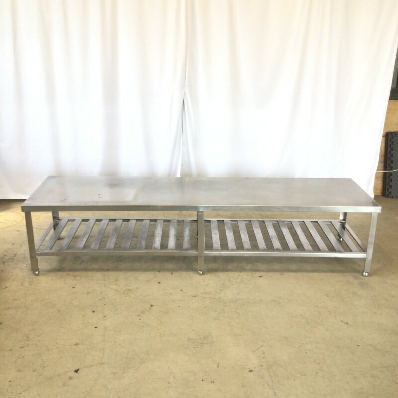 Rakuten - 【中古】【直接引き取り限定】業務用 ステンレス コンロ台 幅2200×奥行600×高500mm (No.9458) 厨房機器