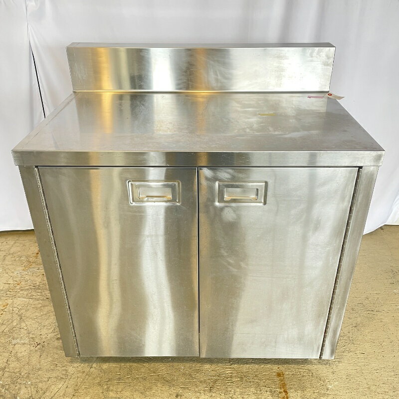 乐天商城 - 北海道・九州・沖縄・離島等追加送料有【中古】 業務用 ステンレス 調理台 BG付 幅900×奥行600×高850mm (No.9818) 厨房機器