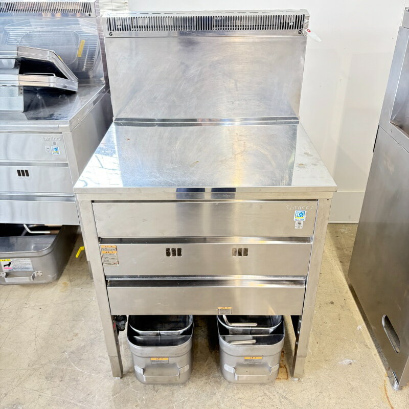 Rakuten - 北海道・九州・沖縄・離島等追加送料有【中古】 ガスフライヤー タニコー TGFL-67C 2020年製 プロパンガス 幅670×奥行600×高800mm (No.a248) 業務用 厨房機器