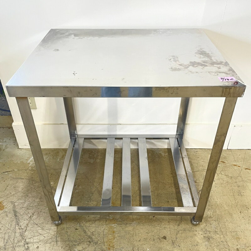 Rakuten - 北海道・九州・沖縄・離島等追加送料有【中古】 業務用 ステンレス 作業台 幅750×奥行600×高800mm (No.a398) 厨房機器