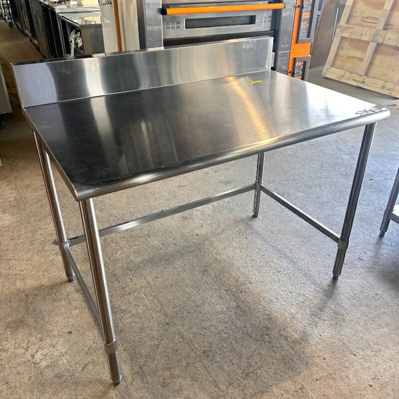 Rakuten - 一部地域別途送料有【中古】 業務用 ステンレス 三方枠作業台 BG付 幅1160×奥行750×高850mm (No.a462) 厨房機器