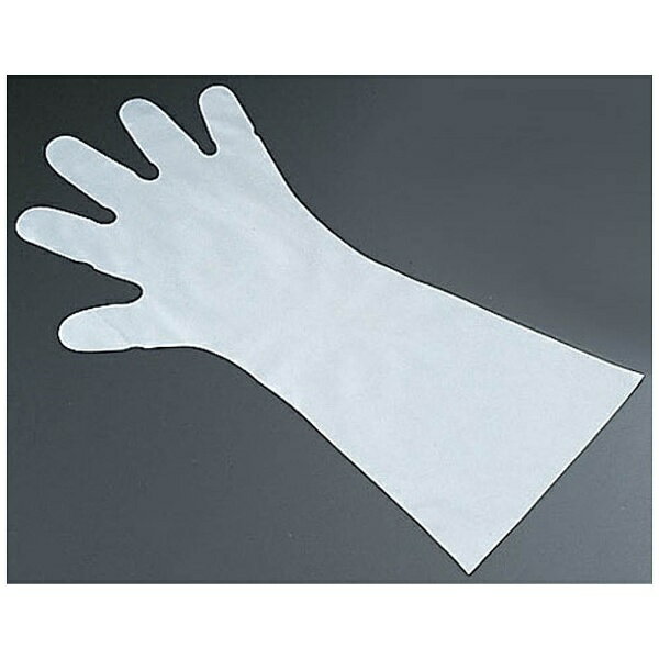 東京パック エンボス手袋 五本絞り ロング #50 M (50枚入) 【メーカー直送】