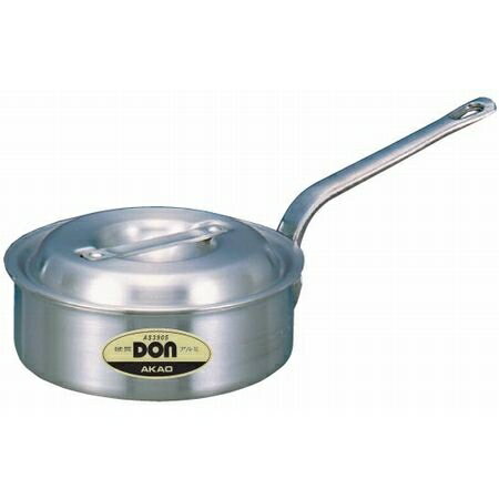 アカオ DON アルミ 浅型片手鍋 24cm 【メーカー直送】