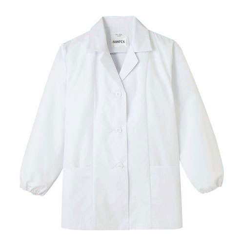 Rakuten - 抗菌 女性用調理衣 長袖 LL ホワイト FA-335 サンペックスイスト 【メーカー直送】