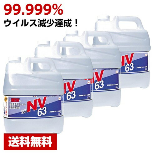  アルコール除菌剤 セハノール SS-1 NV63 4L×4本 食品添加物 セハージャパン ケース販売 詰め替え用 業務用