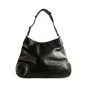 中古 グッチ バッグ ビット柄 ショルダーバッグ レディース ブラック レザー GUCCI
