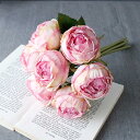 アーティフィシャルフラワー ブーケ バラ 造花 インテリア おしゃれ ローズ ブーケ(7束) 花 フラワー バラ 薔薇 花束 クラシカル