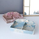 小物入れ トレイ オシャレ 収納 マルチトレー トレー 花柄 姫系 雑貨 可愛い 高級感 小物収納 アクセサリートレー 仕切り付き ダマスク レディース クラシ...