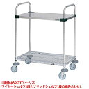 【新品】オールマイティカート トップハンドルタイプ ワイヤーシェルフ1段とソリッドシェルフ1段 幅1065×奥行459×高さ1075(mm) ASC11T-M1...