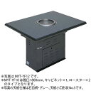 無煙ロースター 溶岩タイプ 2基搭載 フロア型 (ダクト式)幅1800×奥行900×高さ700(mm) MYT-YF18 マルゼン