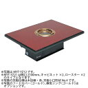 【新品】無煙ロースター 溶岩タイプ 2基搭載 座卓型 (ダクト式)幅2100×奥行900×高さ350(mm) MYT-YZ21 マルゼン