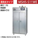 【新品】食器消毒保管庫(両面扉) 蒸気タイプ 食器カゴ付き 幅540×奥行530×高さ1850(mm) MSH5-S11WE マルゼン