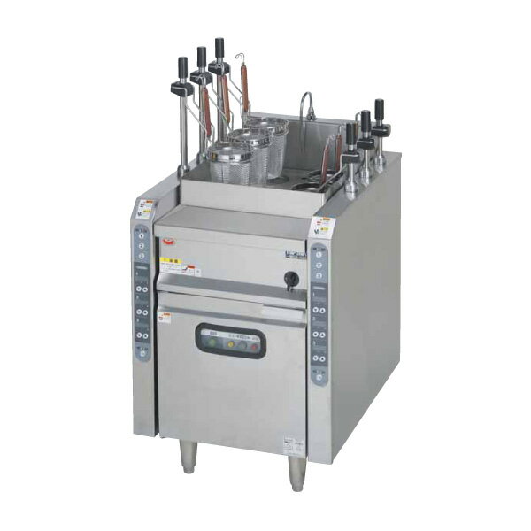 【新品・安心2年保証】電気自動ゆで麺機 幅600×奥行750×高さ800(バック＋150)(mm) MREY-L06D ゆで釜 マルゼン