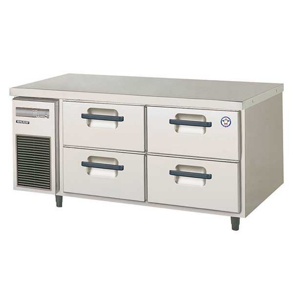 【新品・安心2年保証】横型 ドロワーテーブル冷蔵庫 2段 幅1200×奥行750×高さ550(mm) LBW-120RM2 (旧型番 LBW-120RM )フクシマガリレイ (福島工業)