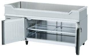 【新品】舟形シンク付横型冷蔵庫(コールドテーブル) 幅1500×奥行750×高さ800(mm) RW-150SDCG-ML ホシザキ