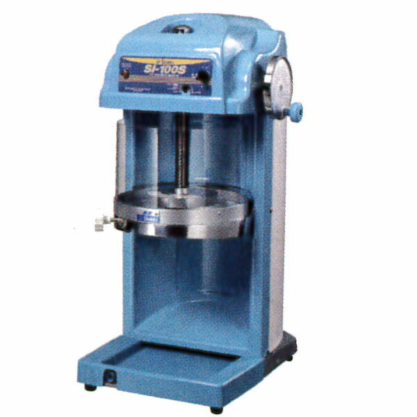 【新品】電動式 ブロックアイスシェーバー(かき氷機) 幅300×奥行385×高さ671(mm) SI-100S (ギヤー駆動..