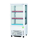 【新品】卓上型 ショーケース 65L HOT&COLD 温蔵冷蔵 AG-H63WMC 4面ガラス 前後扉 小型 サンデン(3)