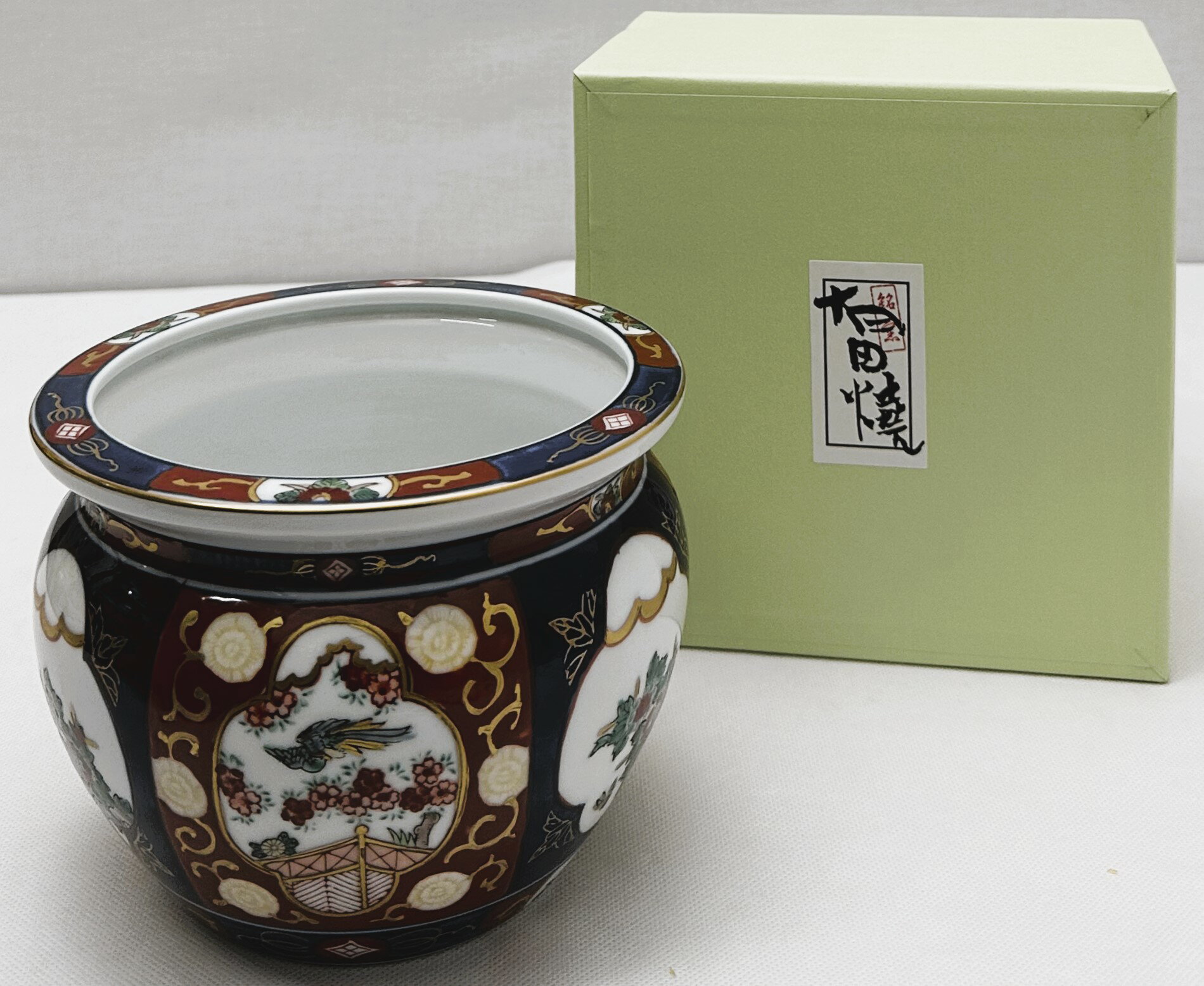 【中古品】古伊万里鳳凰　　gold imari hand painted水壺