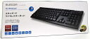 【中古品】ワイヤレスキーボード 無線 フルサイズ 高耐久 メンブレン ブラック TK-FDM063TBK エレコム