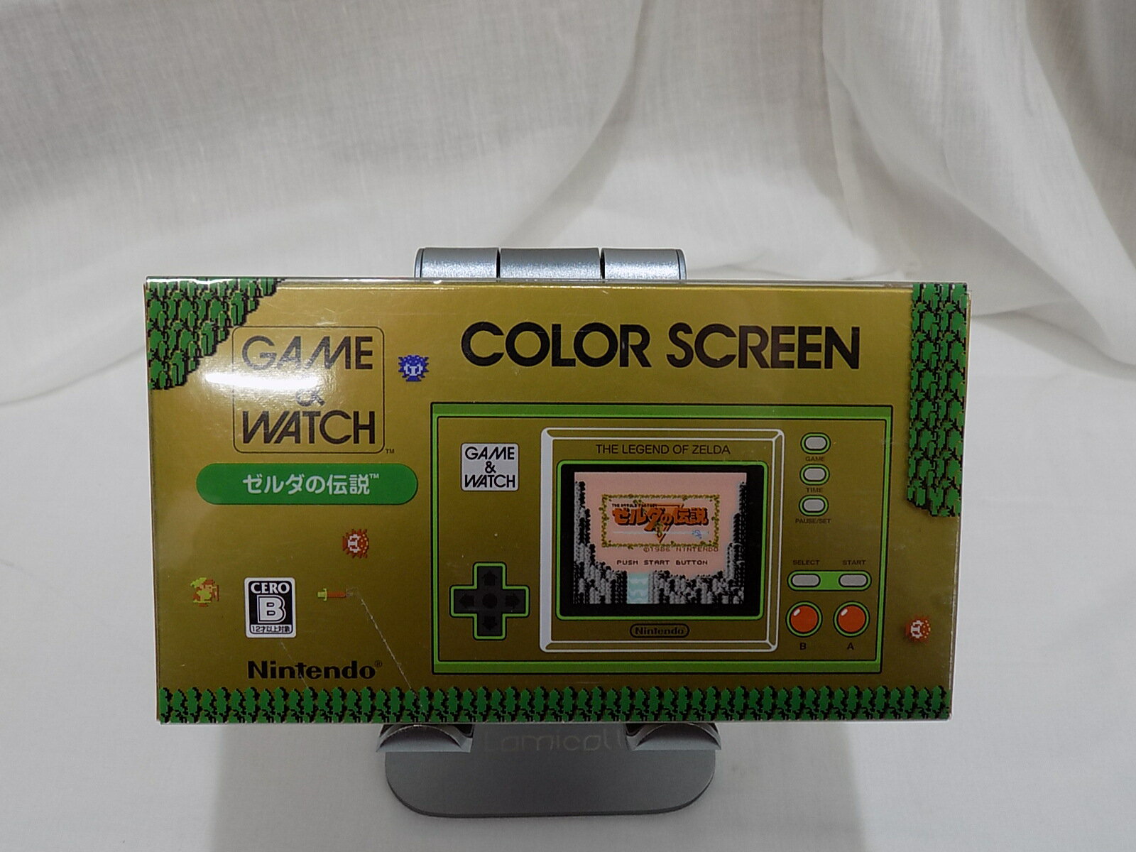 【中古】ゲーム＆ウォッチ ゼルダの伝説 GAME WATCH カラースクリーン COLOR SCREEN Nintendo 任天堂 HXB-001 リンクの冒険 夢をみる島 バーミン リンクバージョン ゼルダ時計 ショートタイマー 復活 懐かし