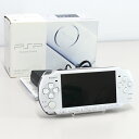 【中古品】SONY プレイステーションポータブル / PSP-3000 / パールホワイト / 箱・取説あり / 動作確認済 / キズ・汚れ / ネジ部にサビ ...